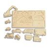 Vše co jezdí - dřevěné edukativní puzzle - ČESKÁ VERZE