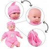 Mluvící panenka s oblečením Baby May 34 cm