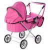 Hluboký kočárek pro panenky Princess růžový