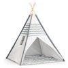 Ecotoys dětský indiánský stan Wigwam šedý