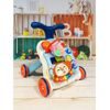 Interaktivní chodítko s hracím stolečkem Music Stroller 2v1 modré