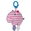 Bali Bazoo Závěsná hračka na kočárek Hrošík, růžová/bílá