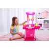 Dětská skládací kuchyňka se zvuky a světlem Pink Gourmet