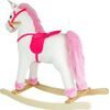 Houpací kůň bílo růžový se zvuky - Unicorn