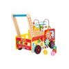 Ecotoys dřevěné multifunkční chodítko Požární auto