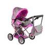 Alice kočárek pro panenky 9346 kombinovaný šedo-růžový