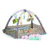 Ecotoys hrací deka 2v1 s 18 míčky Play Ball šedá