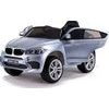 Elektrické auto BMW X6 lakovaná Stříbrná