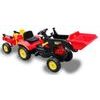 Dětský šlapací traktor Nakladač s přívěsem