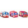 Haunger měkká autíčka s podložkou Cars in Town - 6 kusů