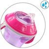 Drippy cup-měkký náustek 180ml, přírodní kojící růžový