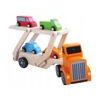 Ecotoys dřevěné autíčko Odtahovka + 4 autíčka