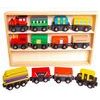 Doris dřevěný vláček pro děti Wooden Train 12 součástí