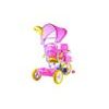 Dětská tříkolka s vodící tyčí Kočička růžová