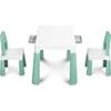 Dětský stůl Monti + 2 židle zelený