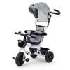 Ecotoys dětská tříkolka se sklopnou stříškou Basic šedá