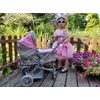 Kočárek pro panenky 4v1 kombinovaný Alice 4543 růžový