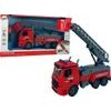 Dětské hasičské auto se šroubovákem červené