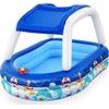 Nafukovací bazén se stříškou 213 x 155 x 132 cm Bestway, modrá