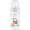 Nuk Láhev Disney indikátor teploty, silikonová savička, 300ml, 0-6m