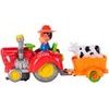 Veselý traktor pro nejmenší se světly a zvuky Cartoon Tractor červený