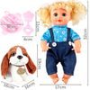 Mluvící panenka s oblečením a pejskem My Baby 32 cm