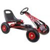 Dětská šlapací motokára s nafukovacími koly Formule 15 červená