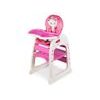 SMONTOVÁNO Ecotoys jídelní židlička 2v1 Kočička růžová