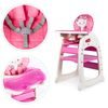 SMONTOVÁNO Ecotoys jídelní židlička 2v1 Kočička růžová