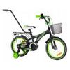 Mexller dětské kolo BMX 16" s vodící tyčí černozelené