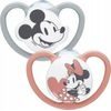 Nuk Uklidňující silikonový dudlík Space Minnie, Mickey 6-18m, 2ks