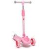 Majlo Toys dětská koloběžka Scooter se svítícími koly růžová