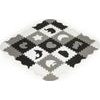 Ecotoys XXL pěnová puzzle hrací deka Happy Gray
