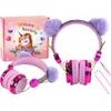 Dětská sluchátka v růžových odstínech