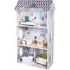 Ecotoys dřevěný třípatrový domeček pro panenky rezidence Grace