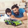 Autíčko na dálkové ovládání s LED podsvícením Speed Racing 1:12 - zelené