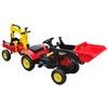 Dětský šlapací traktor Nakladač + bagr s přívěsem