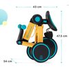 KINDERKRAFT 4TRIKE dětská skládací tříkolka 2v1 Sunflower Blue