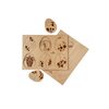 Vajcia - edukatívne drevené puzzle - ČESKÁ VERZIA
