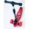 Majlo Toys dětská koloběžka červená Panda se svítícími koly