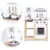Ecotoys dětská dřevěná kuchyňka s LED efekty