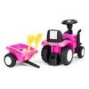 New Holland dětské odrážedlo traktor s přívěsem - růžové