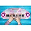 Dětské elektronické klávesy s mikrofonem a židličkou Magic Keyboard