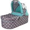 Alice kombinovaný kočárek pro panenky 3v1 - 9662M šedo-mentolový