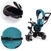 Ecotoys dětská tříkolka s otočným sedadlem Trike 2v1 zelená