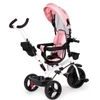 Ecotoys dětská tříkolka s otočným sedadlem S-Trike růžová