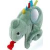 BabyOno závěsná plyšová hračka se zrcátkem Chameleon