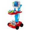 Majlo Toys dětský lékařský vozík EKG se světlem a zvuky červený