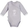 EEVI Kojenecké body s dlouhým rukávem Newborn šedá 62 (3-6m)