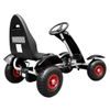 Dětská šlapací motokára s nafukovacími koly Formule 618 černá